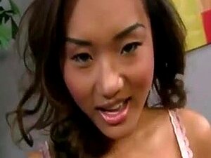 Alina Li pummeled by a super huge cock and gets messy facial